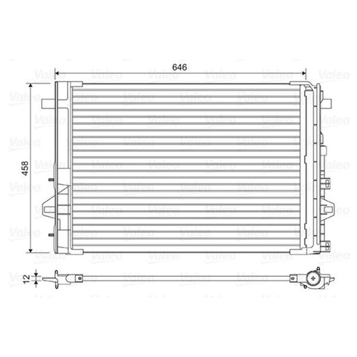Valeo Air Conditioning Condenser 814035