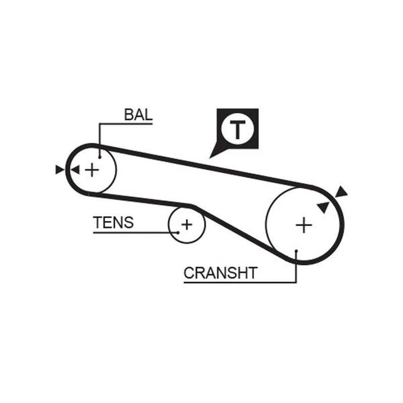 Gates Timing Belt Cambelt 55 Teeth fits Hyundai H-1 2000-2004 2.4