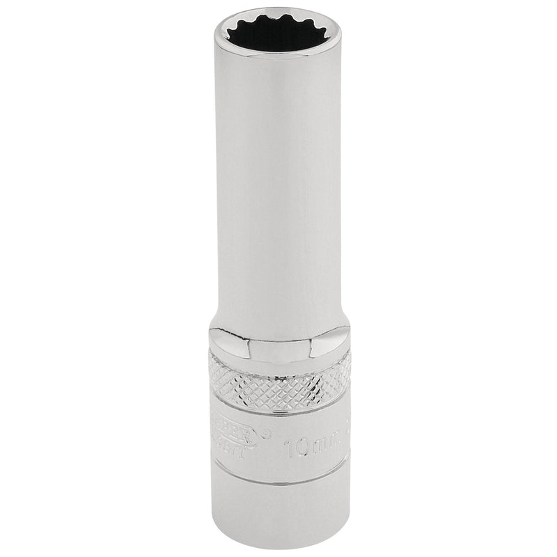 Draper HI-TORQ 12 Point Deep Socket, 3/8" Sq. Dr., 10mm 32819 Draper - Dynamic Drive