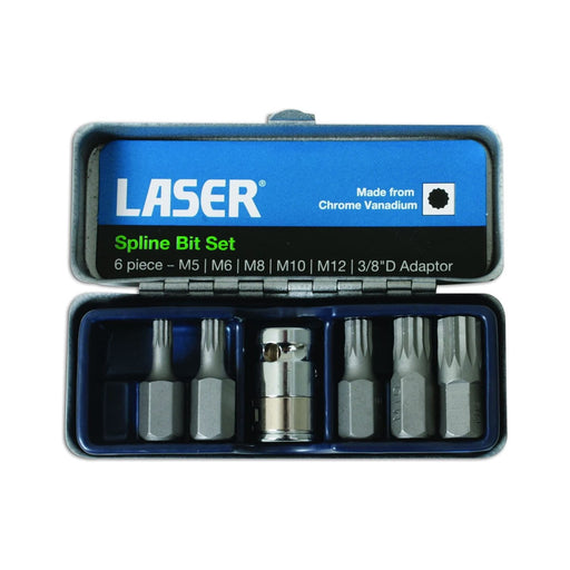Laser Spline Bit Set 6pc 0592 Laser - Dynamic Drive