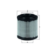 Mahle Engine Air Filter fits Porsche 928 1977-1995 4.5 4.7 5.0 5.4