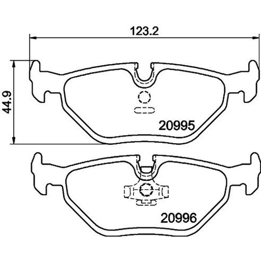 Mintex Rear Brake Pad Set MDB1369