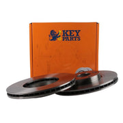 Key Parts Front Brake Vented Discs & Pads fits Honda Accord VII 2003-2008 2.4