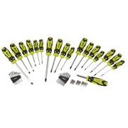 Draper Screwdriver, Hex Key and Bit Set, Green (44 Piece) 78619 Draper - Dynamic Drive