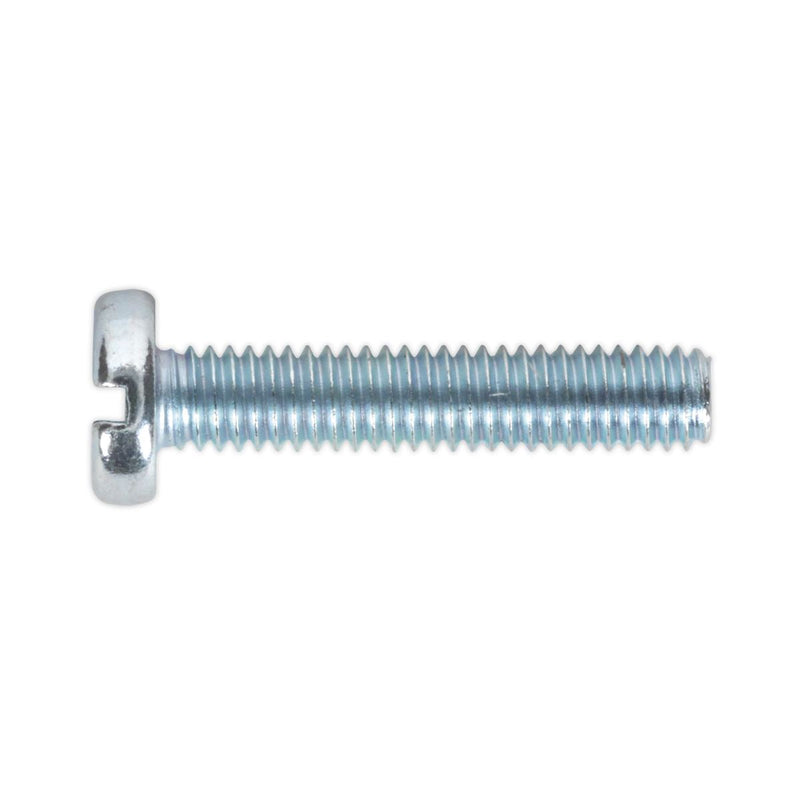 Sealey Machine Screw M4 x 20mm Pan Head Slotted Zinc Pack of 50 Sealey - Dynamic Drive
