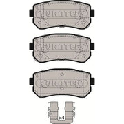 Juratek Rear Brake Solid Discs & Pads fits Hyundai IX20 2010-2019 1.4 1.6