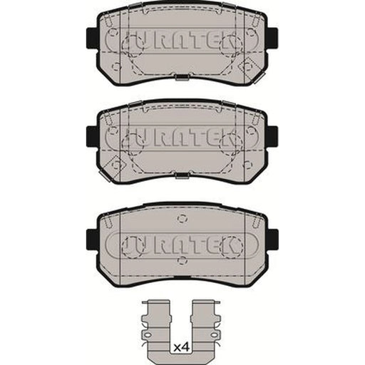 Juratek Rear Brake Solid Discs & Pads fits Hyundai IX20 2010-2019 1.4 1.6