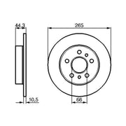 Bosch Front & Rear Brake Discs & Pads fits Renault Laguna I 1993-2001 2.0 2.2