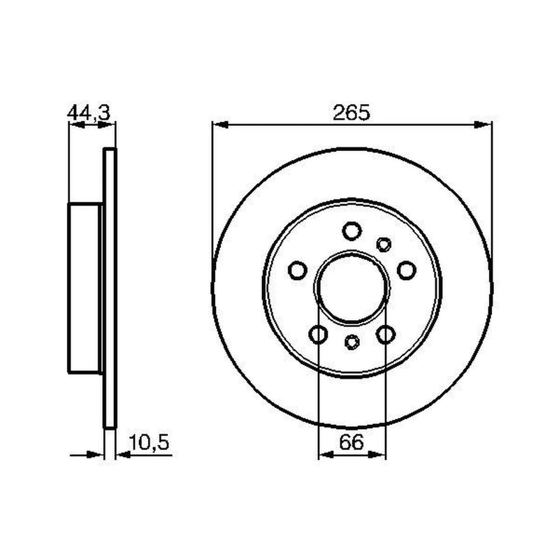Bosch Front & Rear Brake Discs & Pads fits Renault Laguna I 1993-2001 2.0 2.2