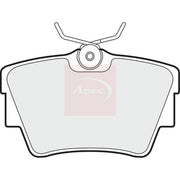 Apec Rear Brake Pad Set fits Fiat Talento 2016 on 1.6