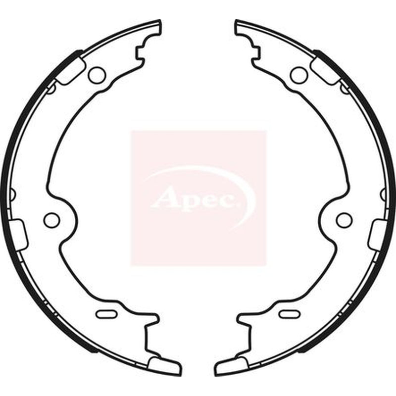 Apec Parking Brake Shoe Set fits Lexus Ls 2007 on