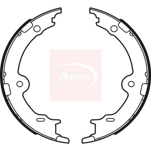 Apec Parking Brake Shoe Set fits Lexus Ls 2007 on