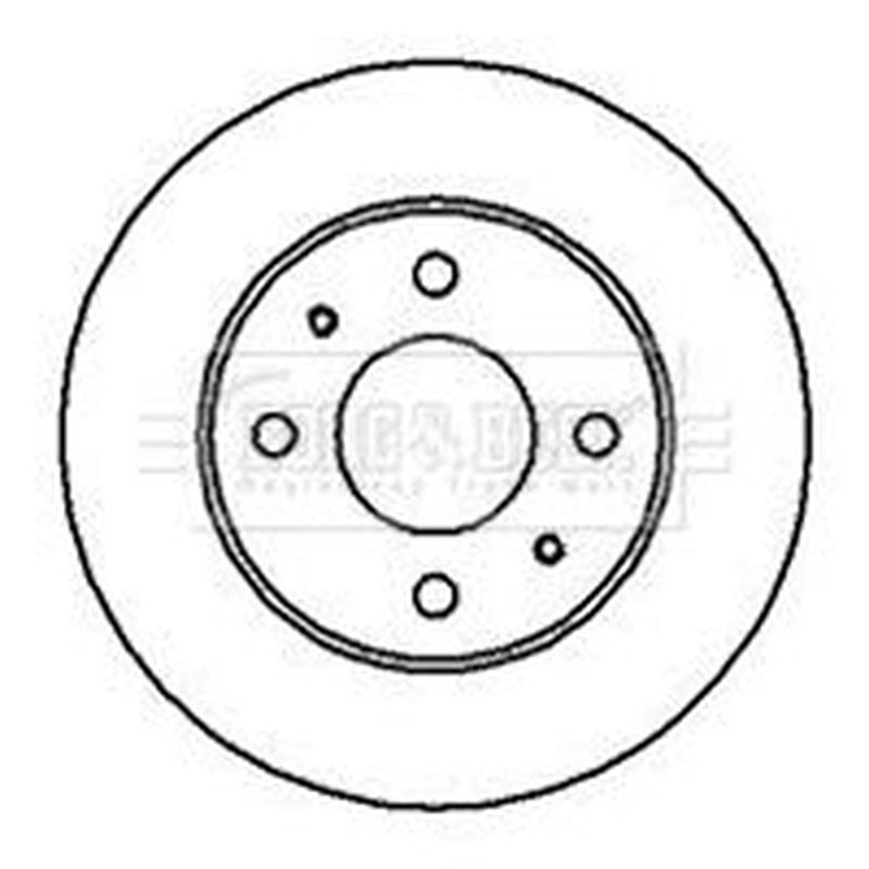 Borg & Beck 2 x Vented Front Brake Discs BBD4111-x2