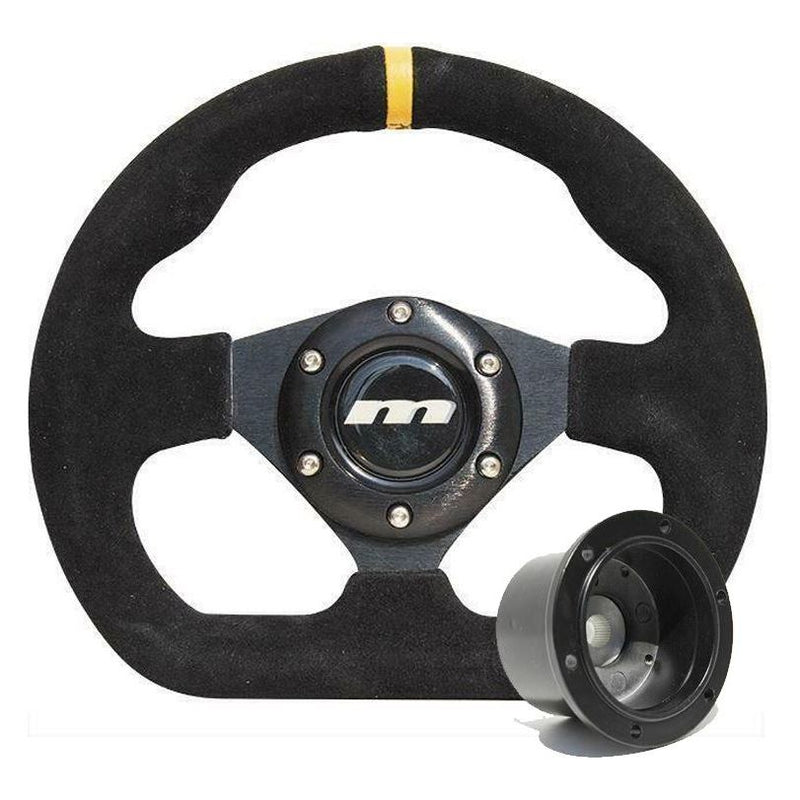 250mm Black Moulded Steering Wheel + Boss fits Rover 214 216 218 220 414 416 418 Mountney Classic  - Dynamic Drive