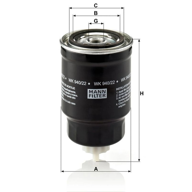 MANN-FILTER Full Service Kit with Air, Oil, Fuel & Cabin F fits Nissan X-Trail I