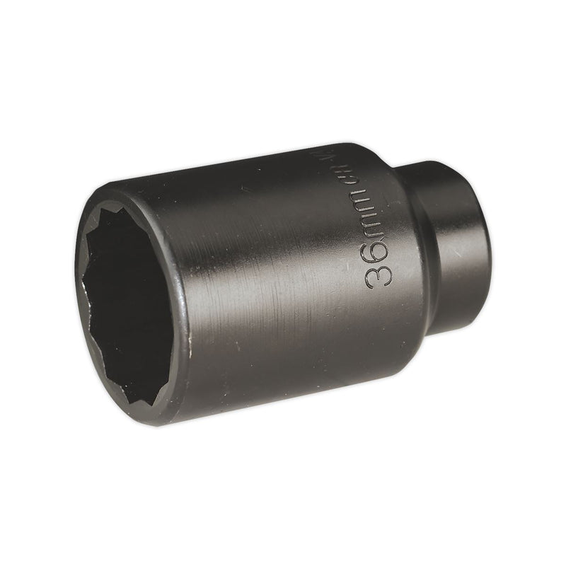 Sealey Impact Socket 36mm Bi-Hex Deep 1/2"Sq Drive SX006 Sealey - Dynamic Drive