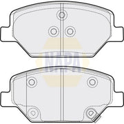 NAPA Front Brake Pad Set fits Opel Insignia B Country Tourer 2017-2018 2.0