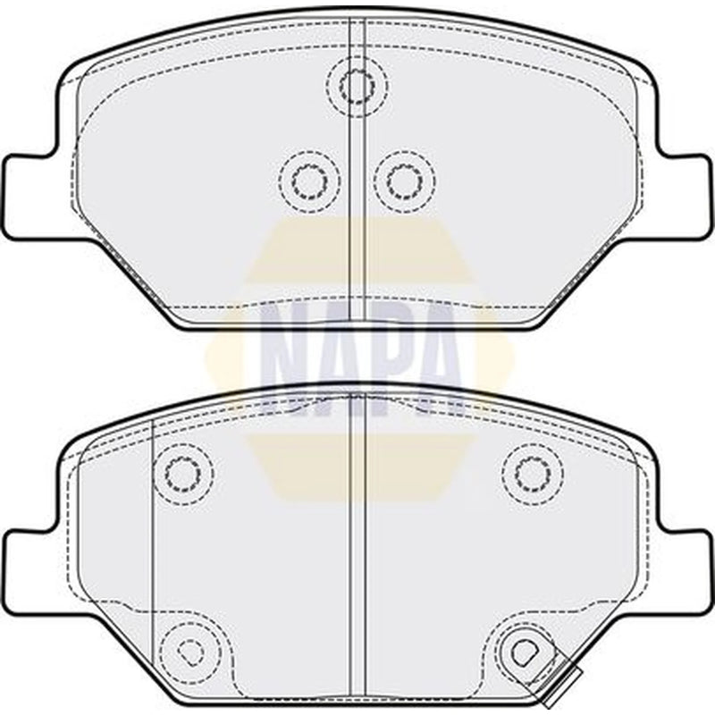 NAPA Front Brake Pad Set fits Opel Insignia B Country Tourer 2017-2018 2.0