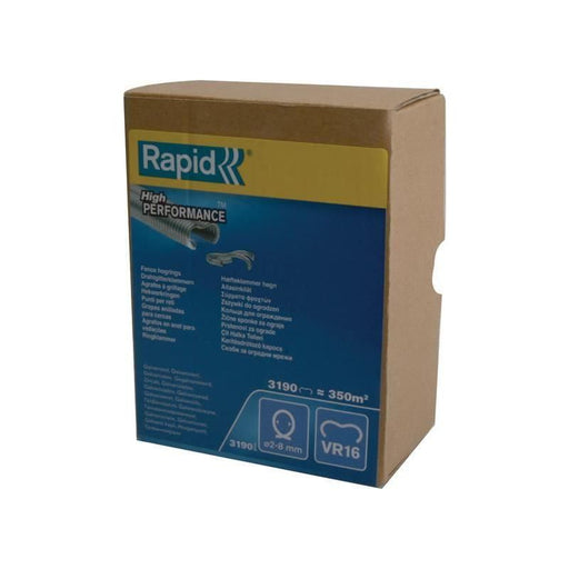 Rapid VR16 Fence Hog Rings Pack 3190 Galvanised Boxed Rapid - NN4 Online