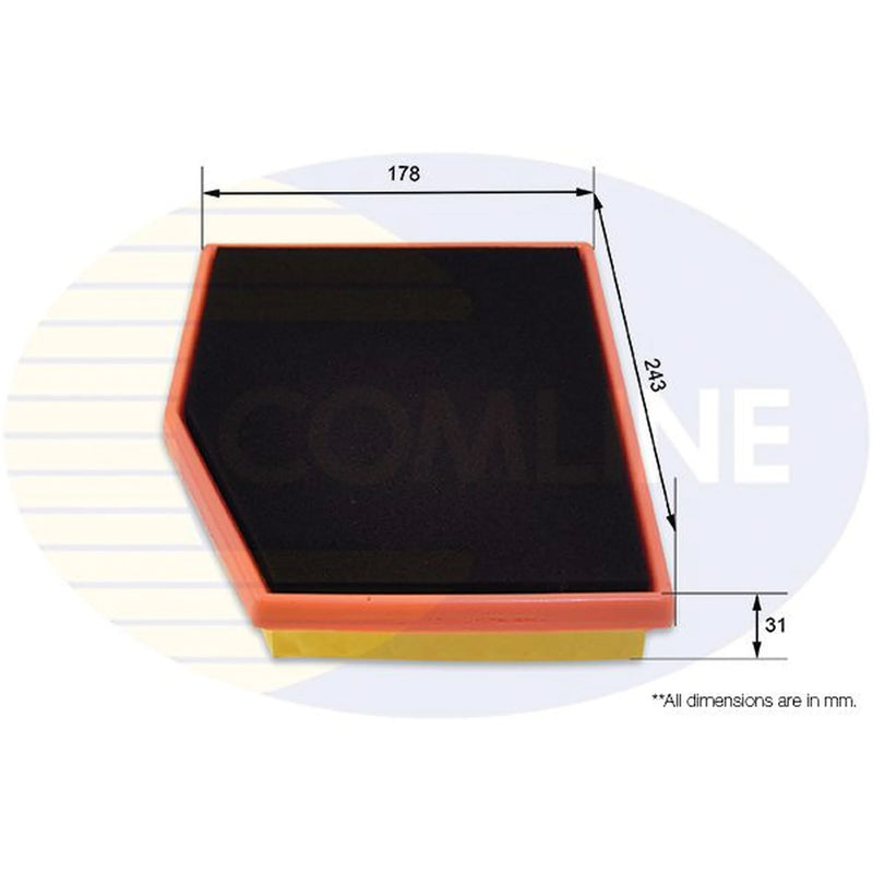 Comline Engine Air Filter fits Porsche Boxster 1996-2004 2.5 2.7 3.2