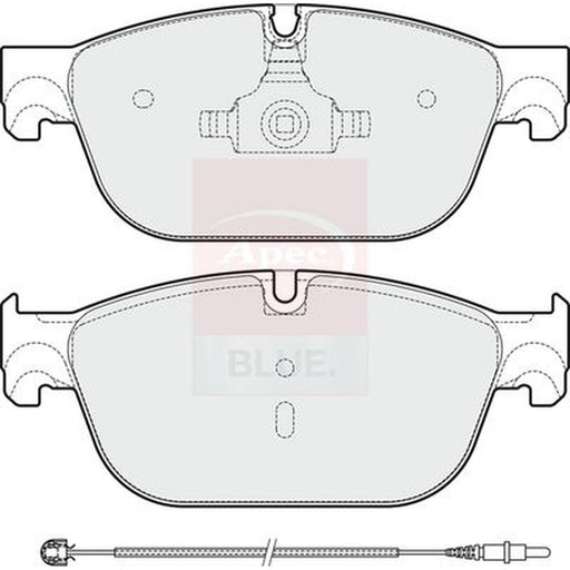 Apec Front Brake Pad Set fits Citroën C5 III 2009-2014 3.0