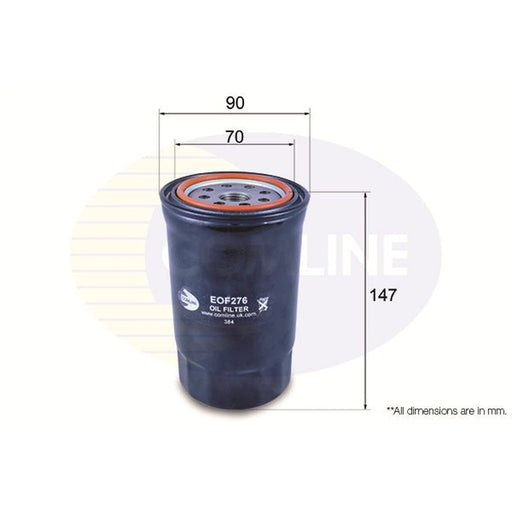 Comline Engine Oil Filter fits Hyundai I30 2007-2012 2.0