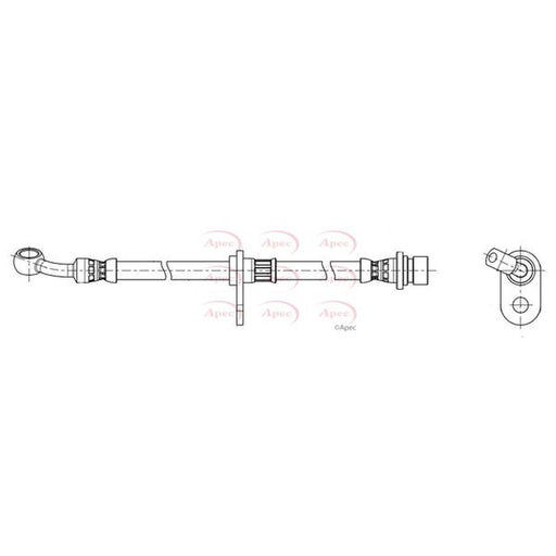Apec Brake Hydraulic Hose Line Front Right fits Honda Hr-V 2015 on 1.5 1.6