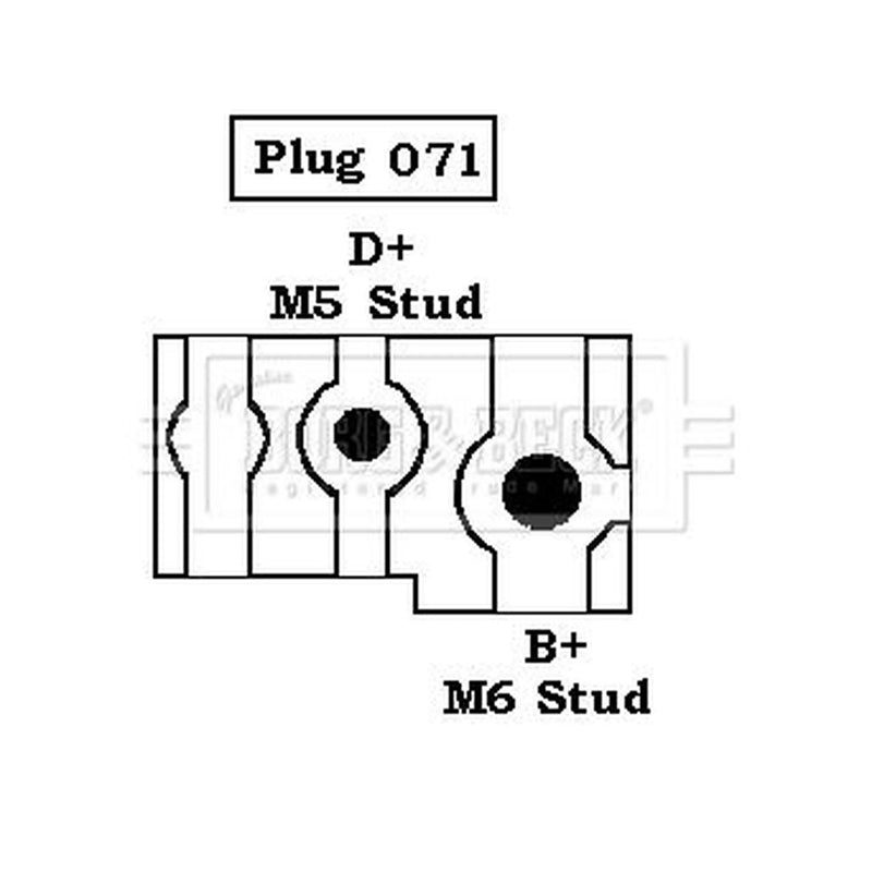 Borg & Beck Car Alternator 12V fits Rover Mini 1992-2001 1.3