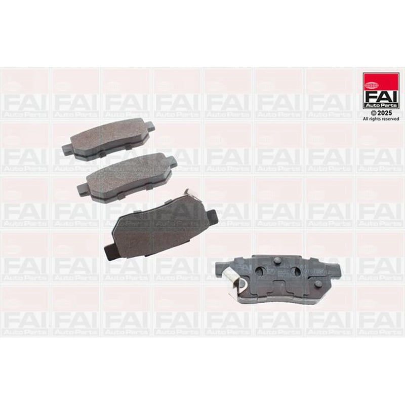 FAI Rear Brake Pad Set fits Honda Accord III 1985-1989 1.6 2.0