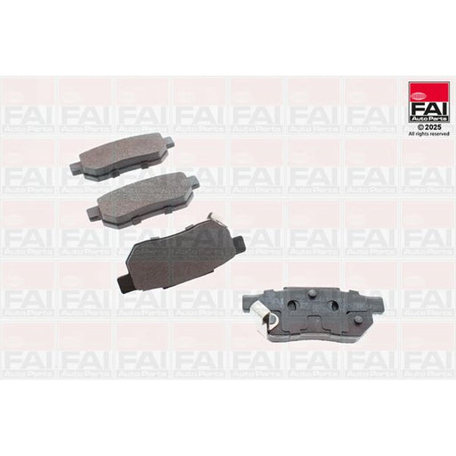 FAI Rear Brake Pad Set fits Honda Accord III 1985-1989 1.6 2.0