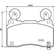 Mintex Front Brake Pad Set fits Cadillac CT6 2016-2019 3.0