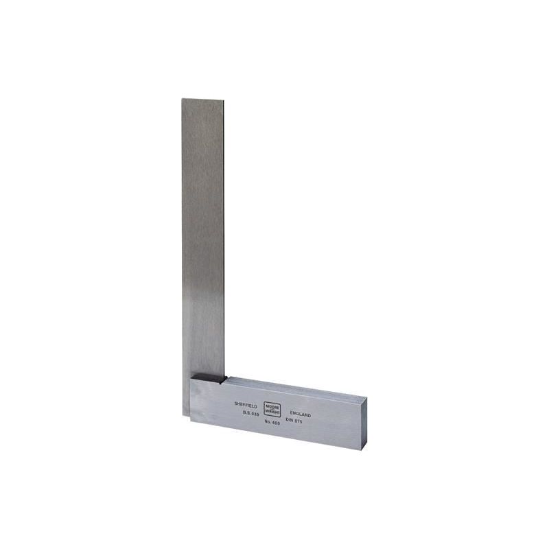 Moore & Wright 4006 Engineer's Square Grade B 150mm (6in) (Retail Packaging) Moore & Wright - Dynamic Drive