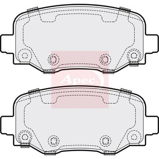 Apec Rear Brake Pad Set PAD2004