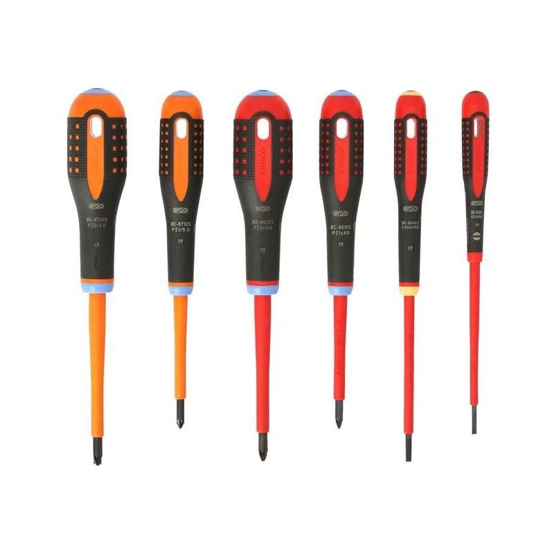 Bahco BE-9884S ERGO™ VDE Insulated Screwdriver Set, 6 Piece Bahco - NN4 Online