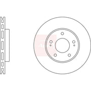 Apec 2 x Vented Brake Discs fits Mitsubishi Space 1998-2004 2.0 2.4