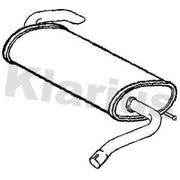 Klarius Box With Tail Pipe Rear fits Ford C-Max II 2010-2019 2.0