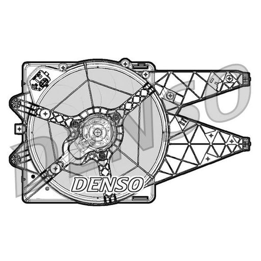 Denso Engine Cooling Fan fits Fiat Bravo II 2007-2014 1.4