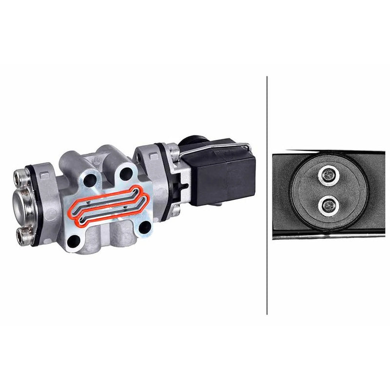 Hella Shift Cylinder Solenoid Valve Connectors fits Scania 3 - Series 1987-1998