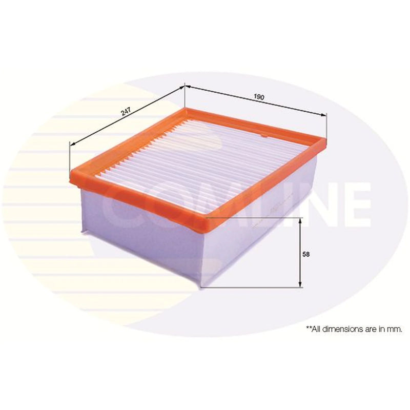 Comline Engine Air Filter fits Mercedes-Benz Citan Panel 2012-2021