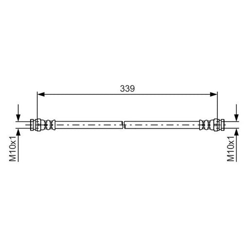 Bosch Brake Hydraulic Hose Line Rear 1 987 481 578