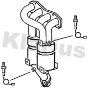 Klarius Catalyst Type Approved With Pipe fits Toyota Avensis 2000-2003 1.8