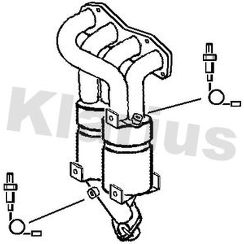 Klarius Catalyst Type Approved With Pipe fits Toyota Avensis 2000-2003 1.8