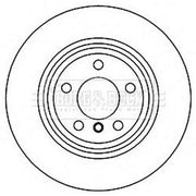 Borg & Beck Front Vented & Rear Vented Brake Discs & Pads fits BMW 3 2013-2016