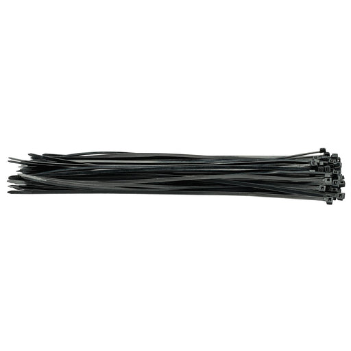 Draper Cable Ties, 4.8 x 400mm, Black (Pack of 100) 70400 Draper - Dynamic Drive
