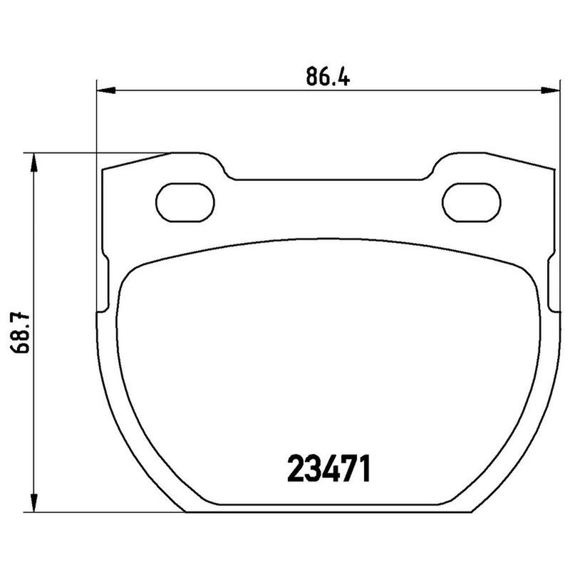 Brembo Rear Brake Pad Set fits Land Rover Defender 1990-2016 2.2 2.4 2.5 3.5 3.9