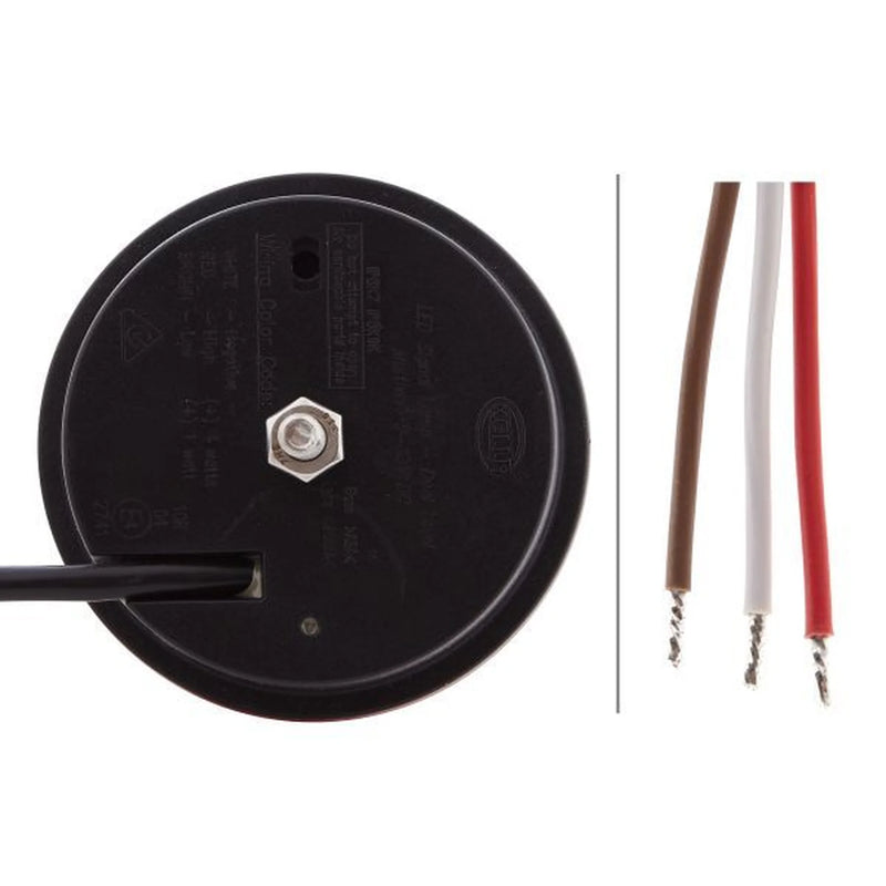 Hella Lamp Red Signal 83MM Rnd Md12/24 2XD 2XD 959 010-021 17222350 2XD 959