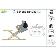 Valeo Electric Window Regulator Lifter Right Front 851083