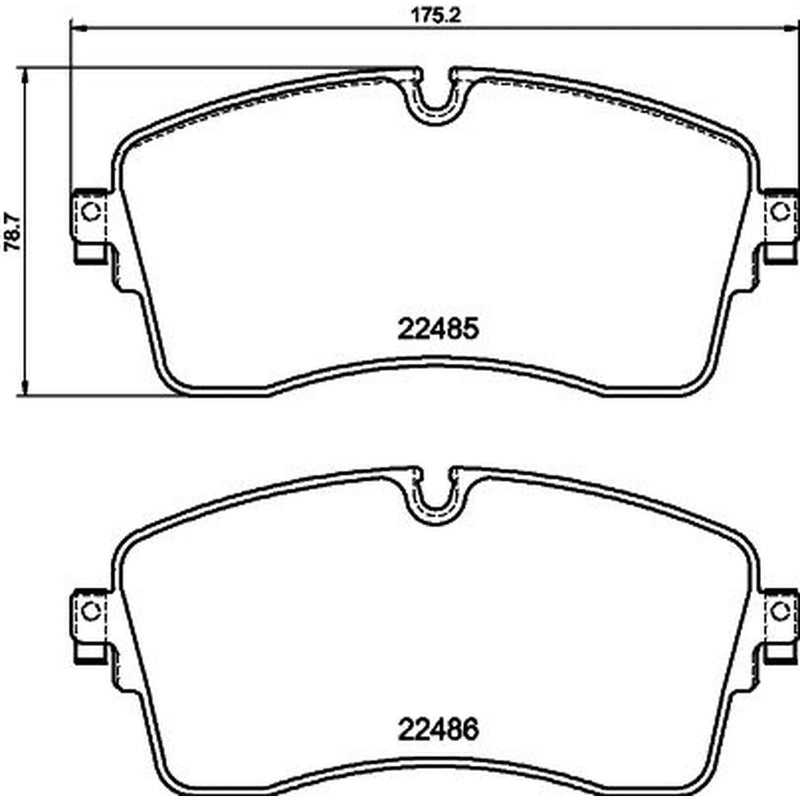Mintex Front Brake Pad Set fits Jaguar E-Pace 2017-2018 2.0