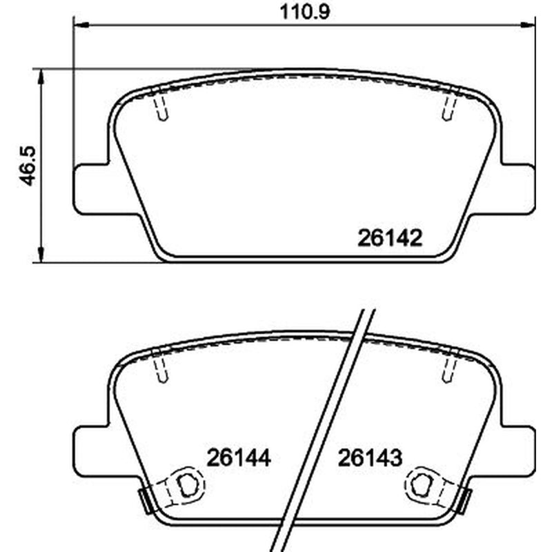 DON Front & Rear Pads fits Hyundai Santa Fe IV 2018-2020 2.0 2.2 2.4 3.5