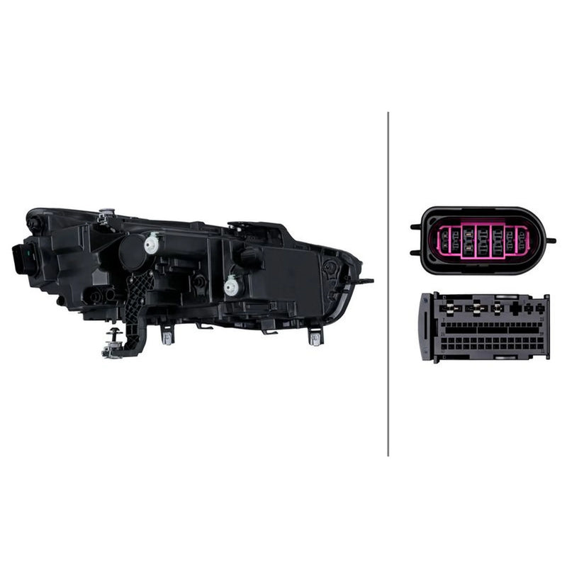 Hella Headlight Headlamp LED Left 1LX 016 810-571